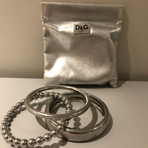 Authentic Dolce & Gabbana silver bangles - Picture 1 of 9